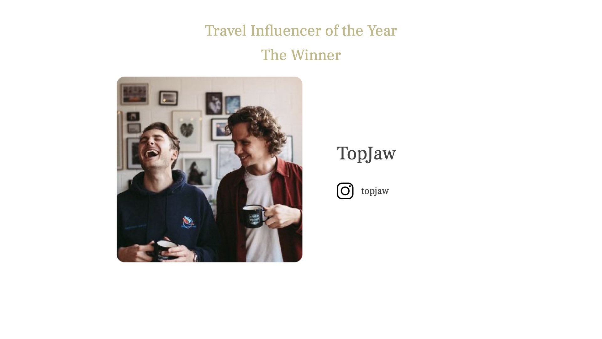 Travel Influencer of the Year 2021