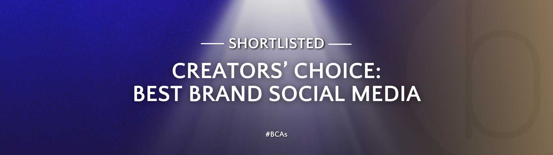 bCreator Creators' choice: best brand social media Shortlist 2024