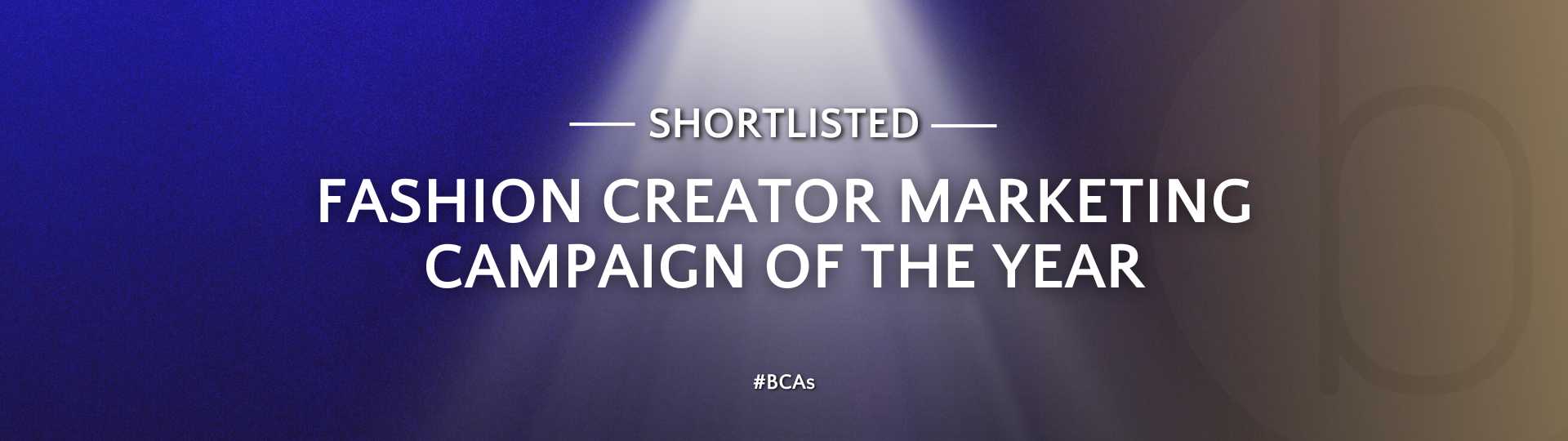 bCreator Fashion Creator Marketing Shortlist 2024